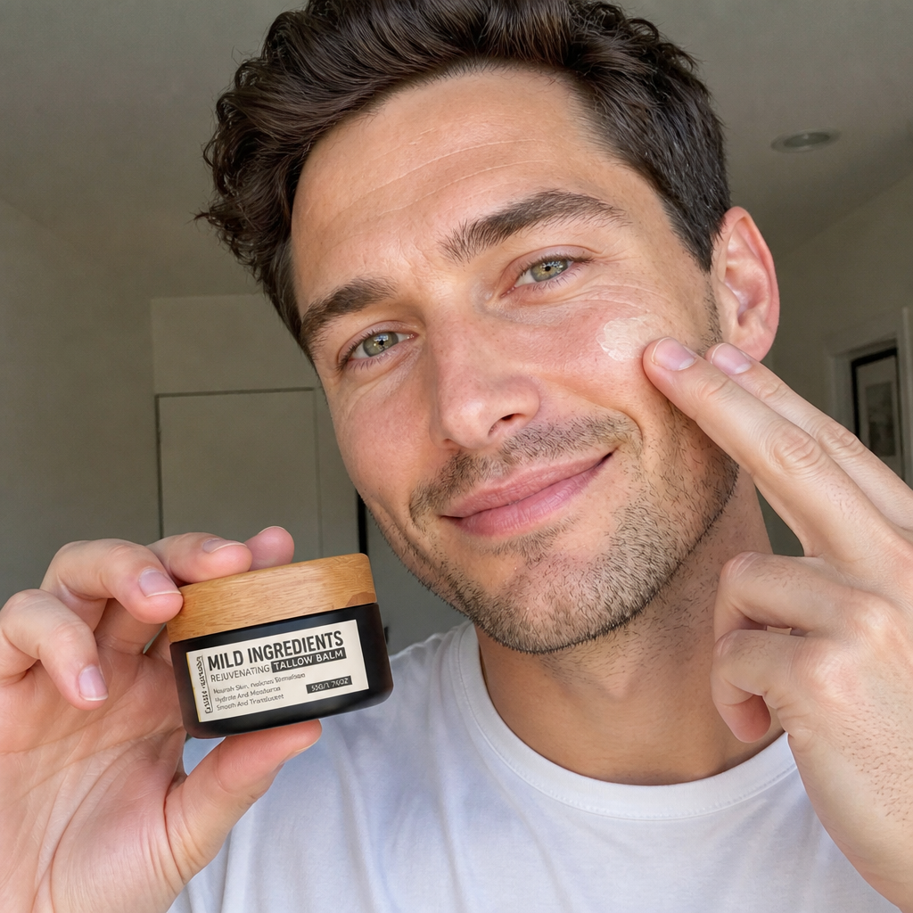 Men’s Hydrating Tallow Face Balm – Nourishing Daily Skin Care