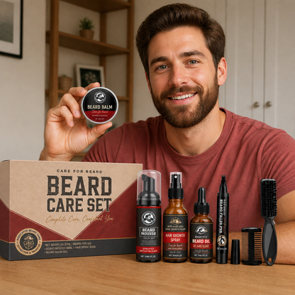 Complete Beard Care Set – Nourishing Routine for a Soft, Groomed Beard