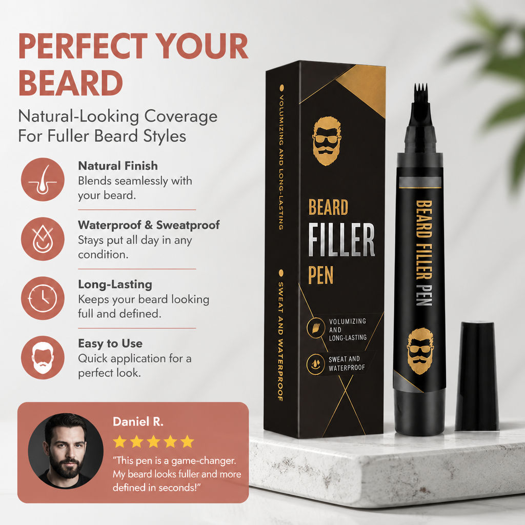 Precision Beard Filler Pen – Natural-Looking Coverage For Fuller Beard Styles