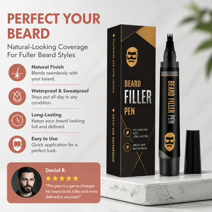 Precision Beard Filler Pen – Natural-Looking Coverage For Fuller Beard Styles