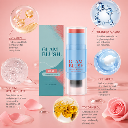 Double-Ended Cream Blush Stick – Soft Blendable Color For A Natural Glow