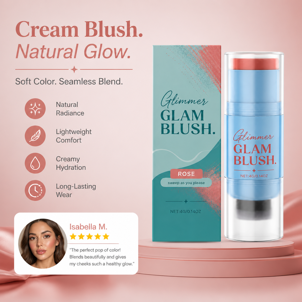 Double-Ended Cream Blush Stick – Soft Blendable Color For A Natural Glow
