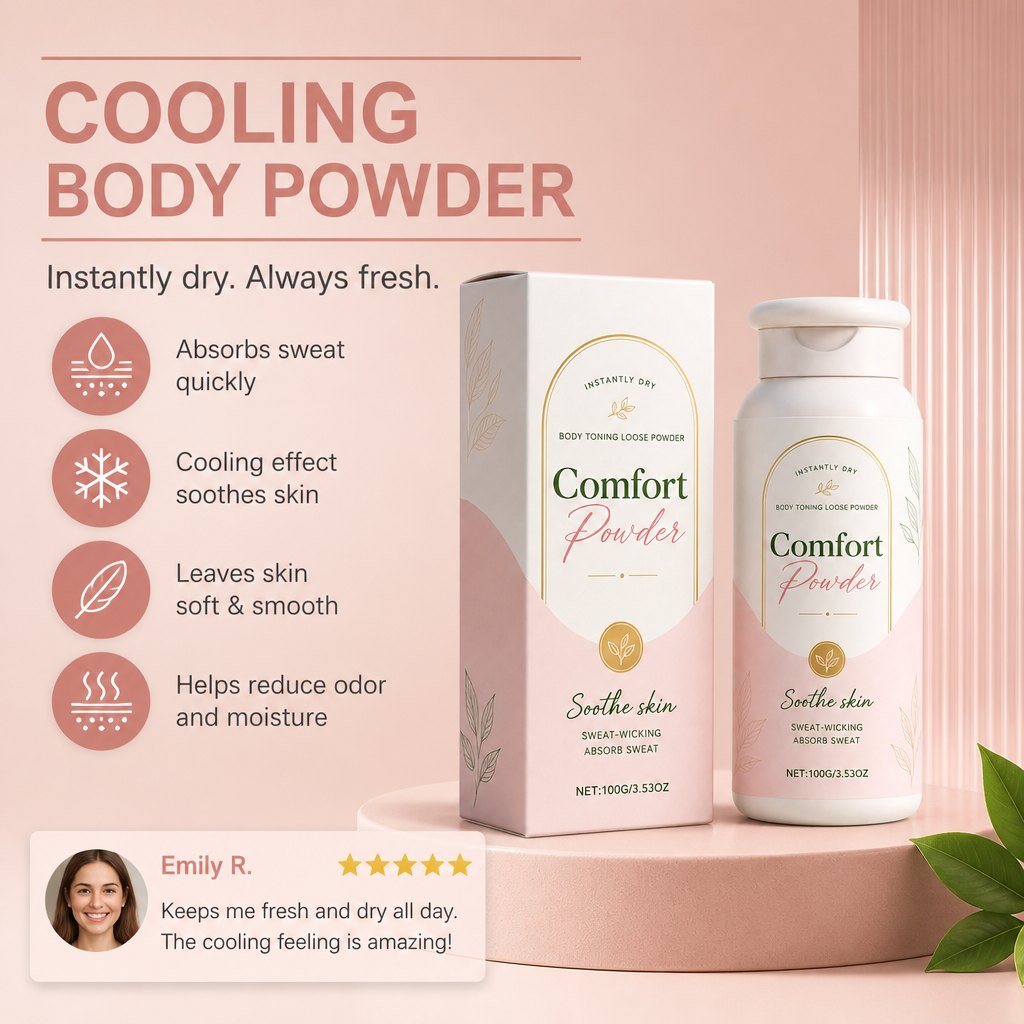 Cooling Body Powder – Fresh Dry Feel For Comfortable Skin