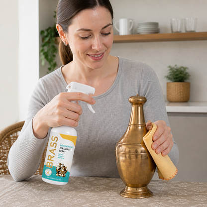 Brass & Metal Polishing Spray – Restores Shine With Deep Cleaning Care