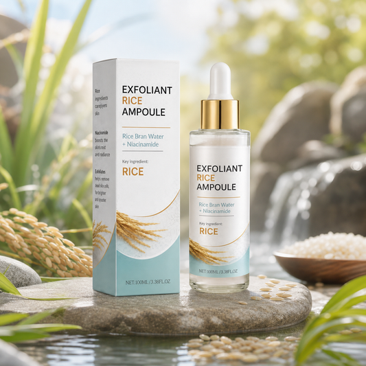 Rice Bran & Niacinamide Exfoliating Ampoule – Brightens and Hydrates Skin