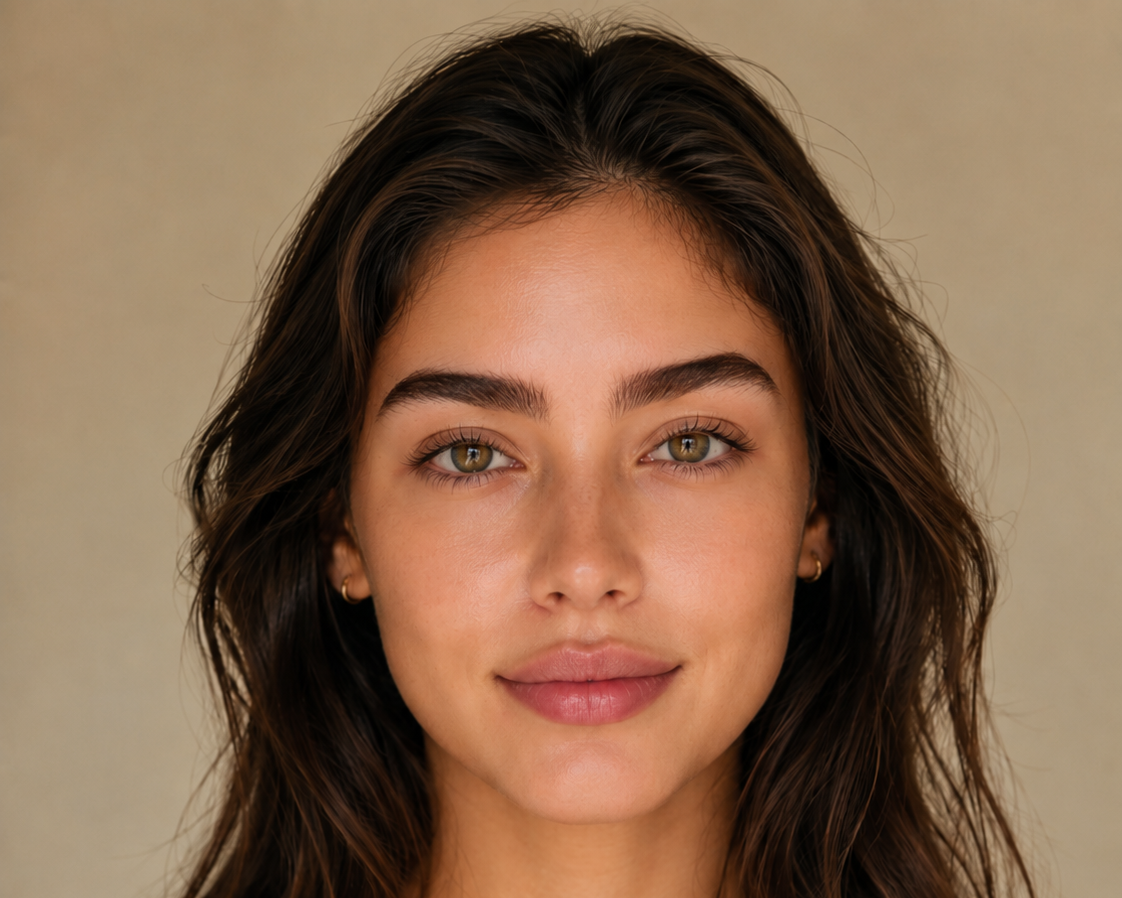 Eyebrows after using the 3-in-1 Precision Electric Beauty Trimmer