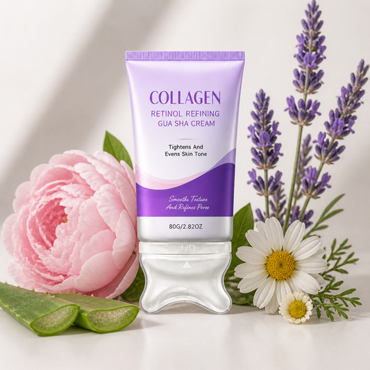 Collagen & Retinol Gua Sha Cream – Firming Hydration for Smoother Skin