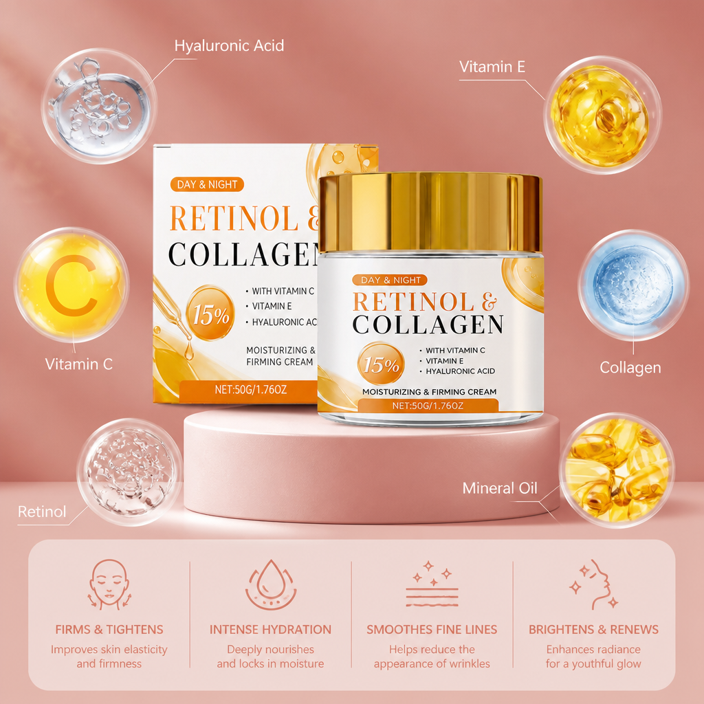 Collagen & Retinol Gua Sha Cream – Smooths, Firms & Refines Skin