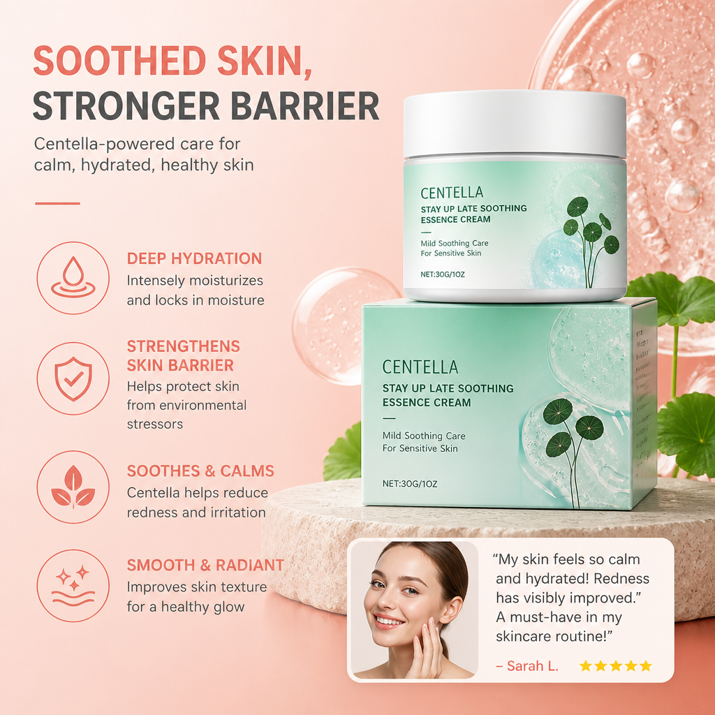 Centella Moisture Cream – Soothes, Hydrates & Strengthens Skin Barrier