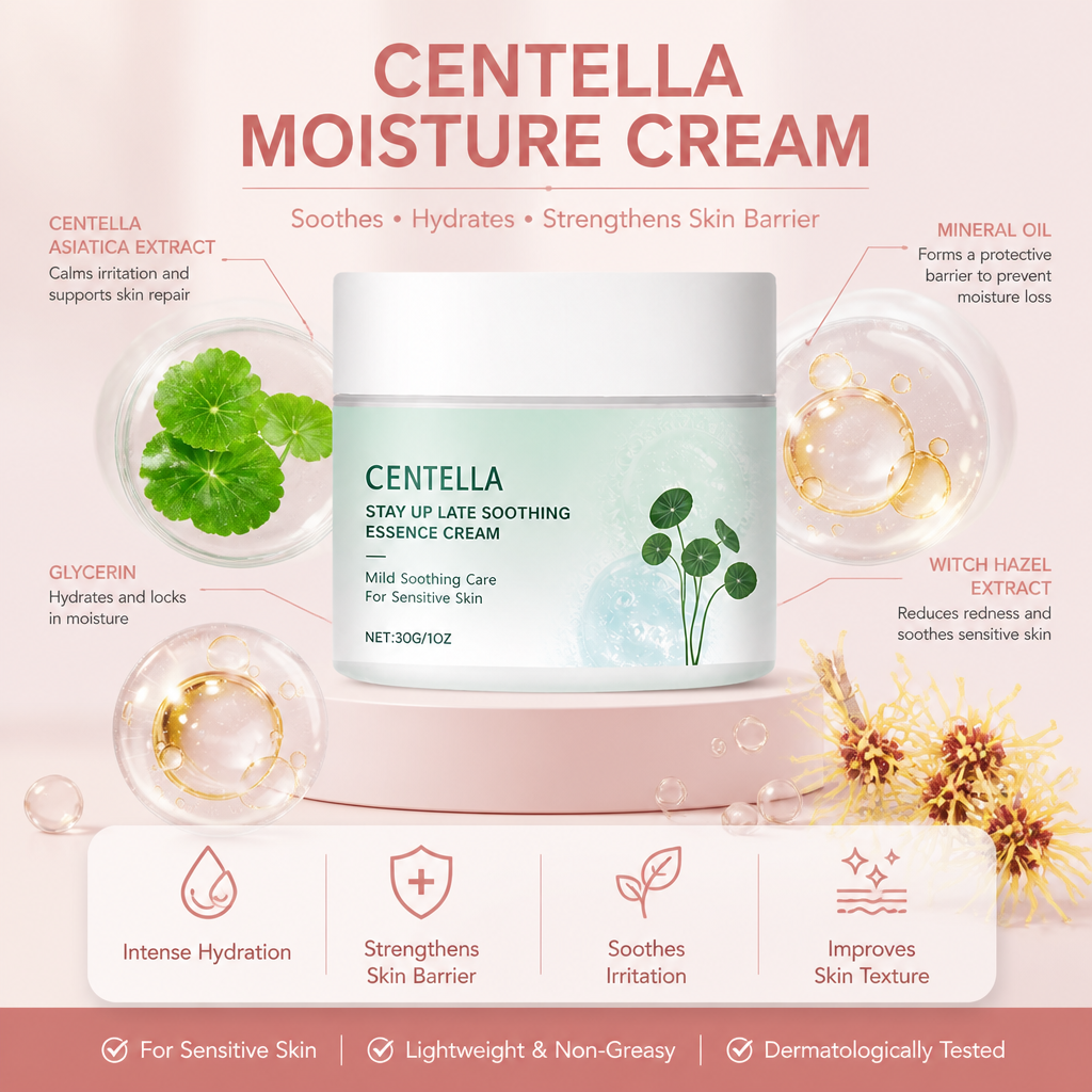 Centella Moisture Cream – Soothes, Hydrates & Strengthens Skin Barrier