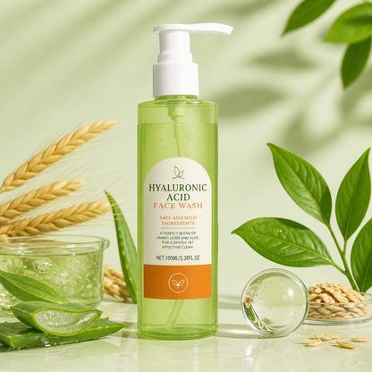 Hydrating Hyaluronic Acid Face Wash – Gentle Daily Cleanser for Soft Skin