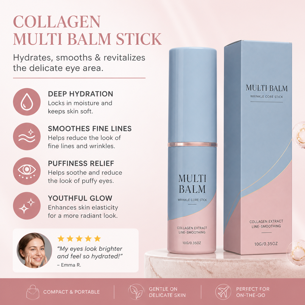 Collagen Multi Balm Stick – Hydrates & Smooths the Look of Fine Lines