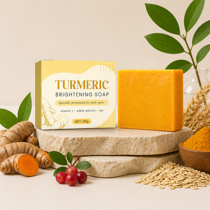 Turmeric & Vitamin C Brightening Soap – Cleanse for Smooth, Radiant Skin