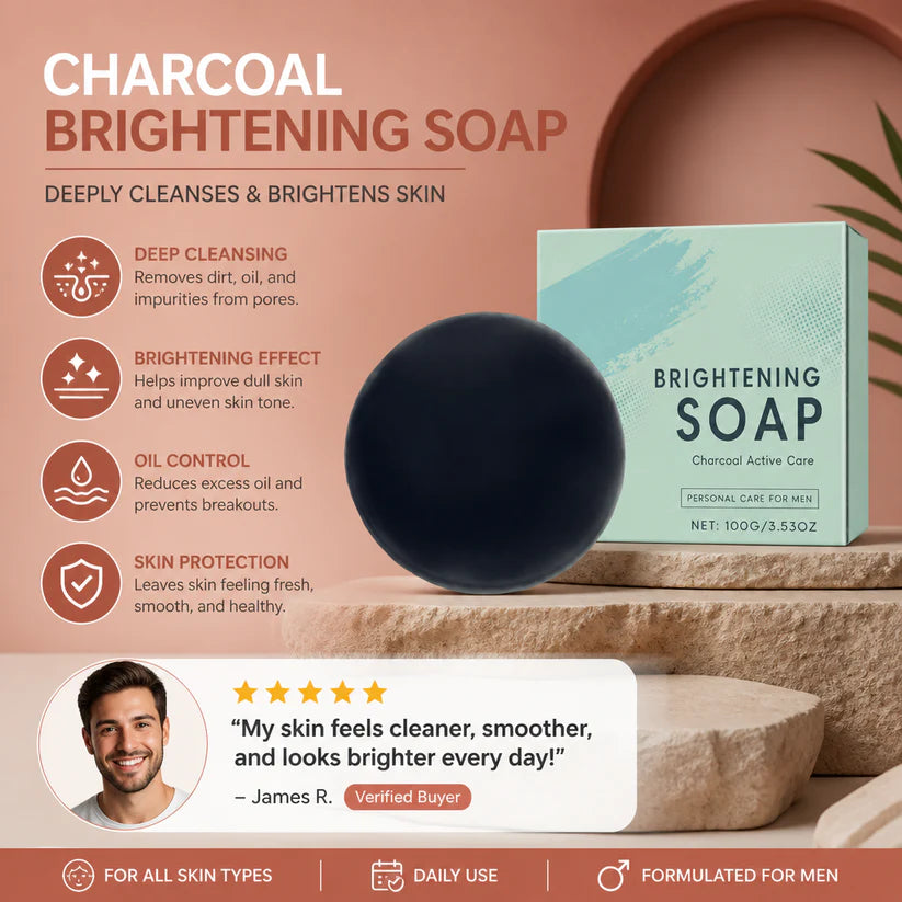 Charcoal Brightening Soap – Deep Cleansing Bar for Smooth, Fresh Skin