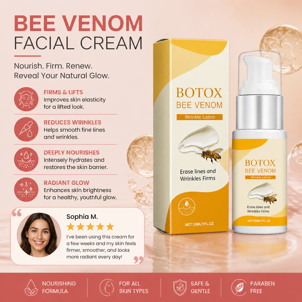 Bee Venom Facial Cream – Nourishing Formula for Firmer, Smoother Skin