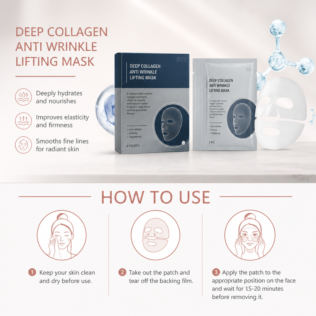 Collagen Hydrogel Face Mask – Deep Hydration for Smooth, Radiant Skin