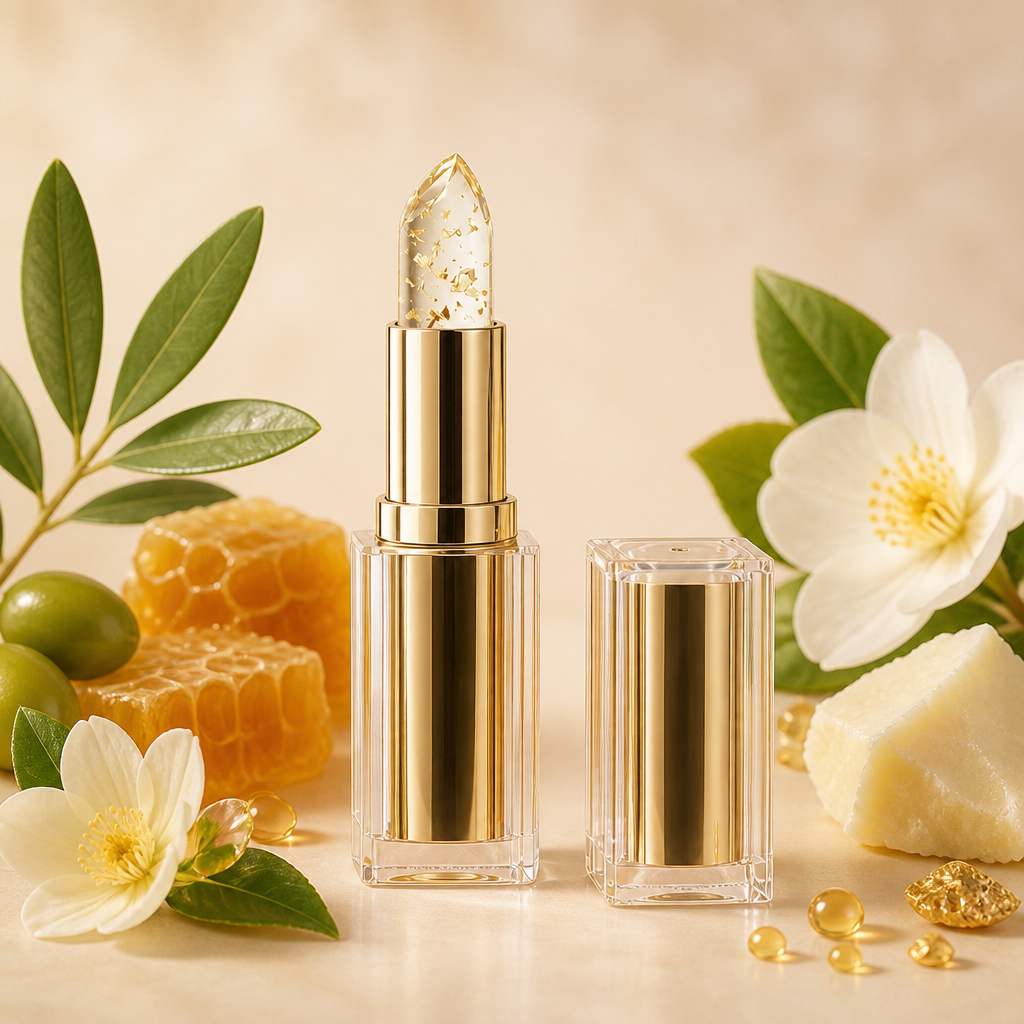 Hydrating Gold Lip Gloss – Long-Lasting Shine for Soft, Smooth Lips