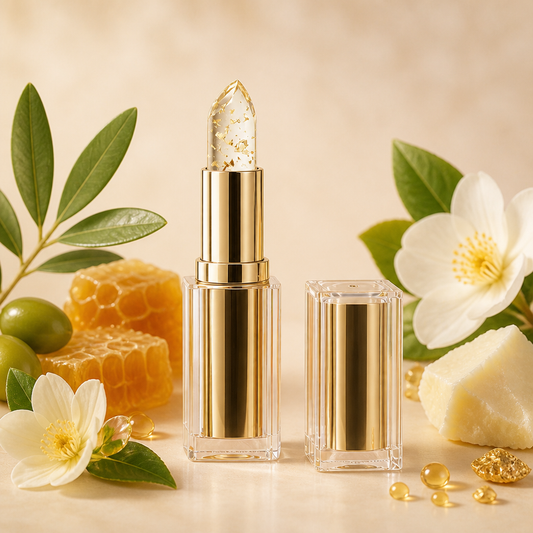 Hydrating Gold Lip Gloss – Long-Lasting Shine for Soft, Smooth Lips