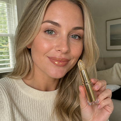 Hydrating Gold Lip Gloss – Long-Lasting Shine for Soft, Smooth Lips