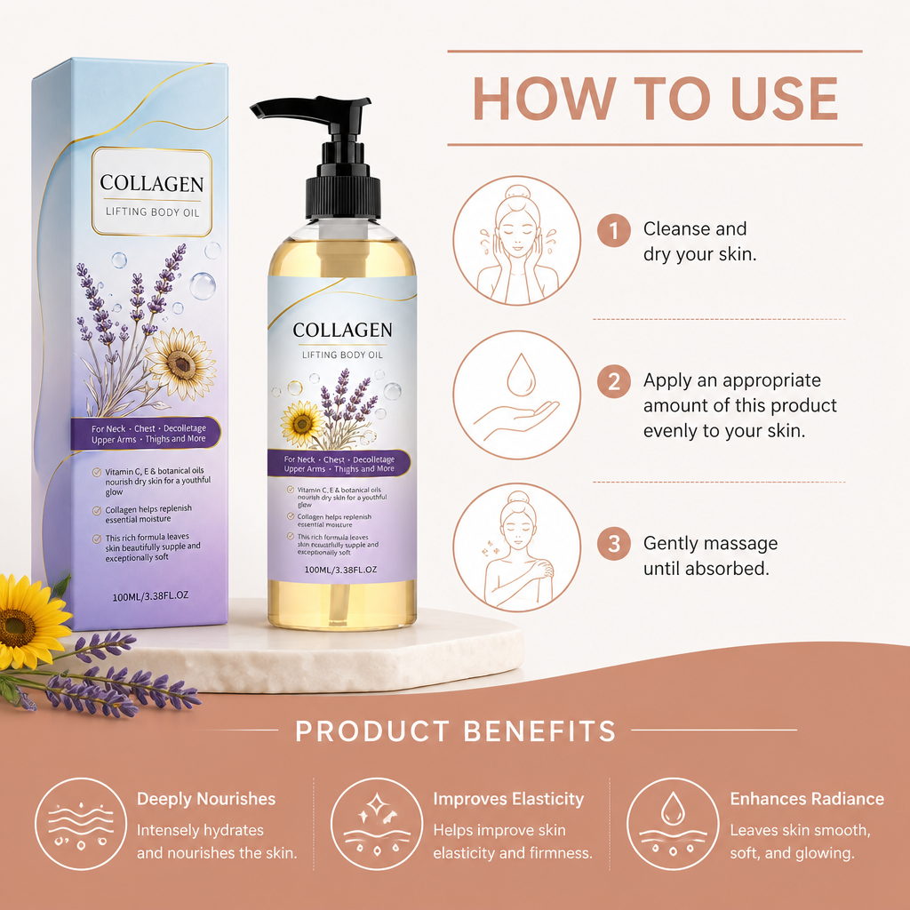 Collagen Body Oil – Nourishing Formula for Smooth, Radiant Skin