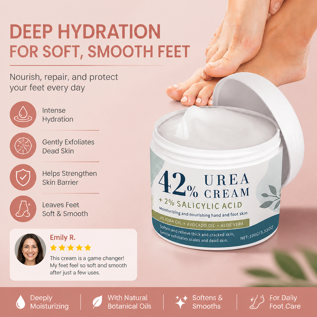 Urea & Botanical Foot Cream – Deep Hydration for Soft, Smooth Feet