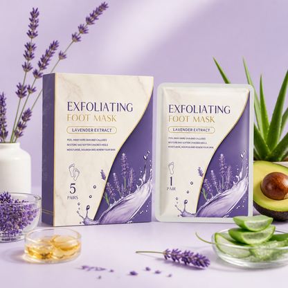 Lavender Foot Mask Socks – Deep Moisture for Soft, Smooth Feet