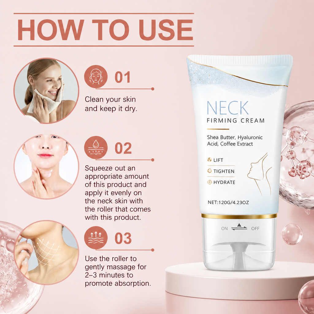 Roll-On Neck Firming Cream – Hydrating Care for a Smoother-Looking Neck