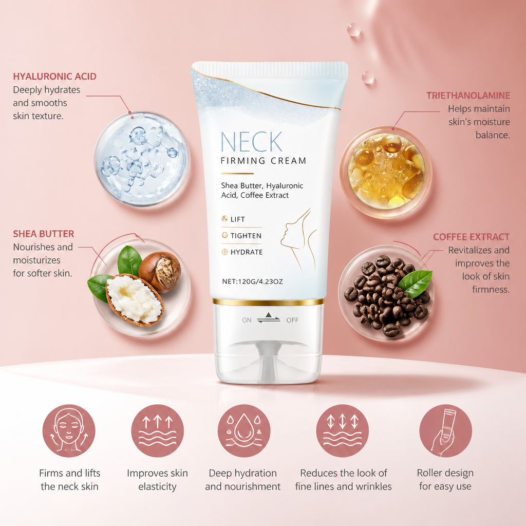 Roll-On Neck Firming Cream – Hydrating Care for a Smoother-Looking Neck