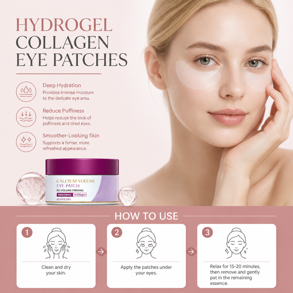 Hydrogel Collagen Eye Patches – Hydrating Care for Smoother-Looking Eyes