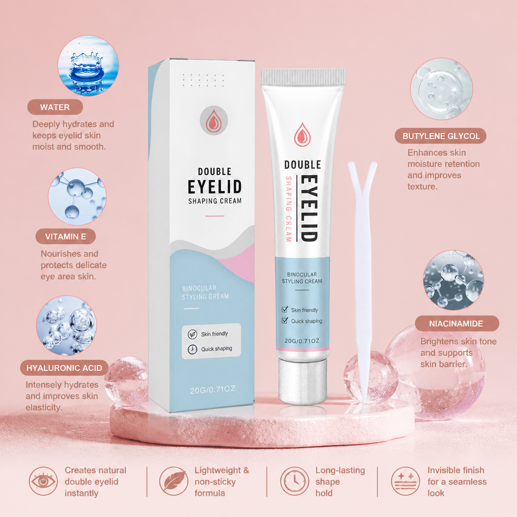 Invisible Double Eyelid Shaping Cream – Lightweight Hold for Defined Lids