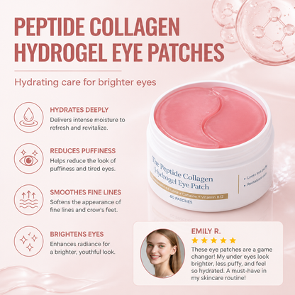 Peptide Collagen Hydrogel Eye Patches – Hydrating Care for Brighter Eyes