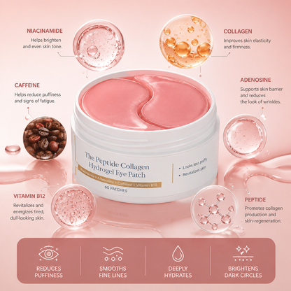 Peptide Collagen Hydrogel Eye Patches – Hydrating Care for Brighter Eyes