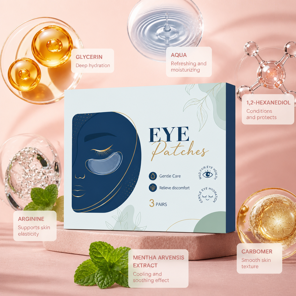 Cooling Eye Mask Patches – Refreshing Hydration for Tired Eyes