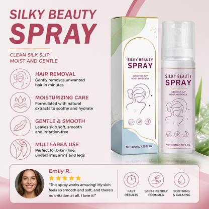 Gentle Hair Removal Spray with Aloe Vera for Smooth Skin