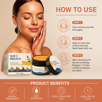Natural Self-Tanning Body Cream – Smooth Bronze Glow With Nourishing Oils