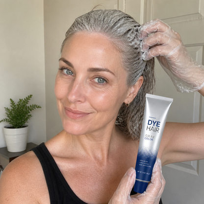 Gray Hair Dye Cream – Long-Lasting Silver Tone Hair Coloring Formula