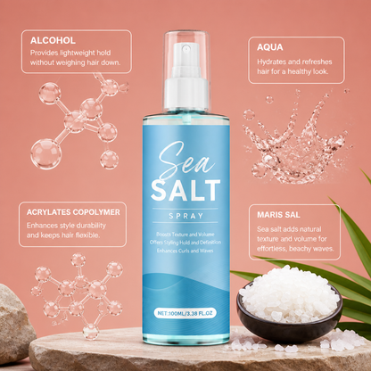 Sea Salt Hair Spray – Texturizing Formula for Natural Volume and Style