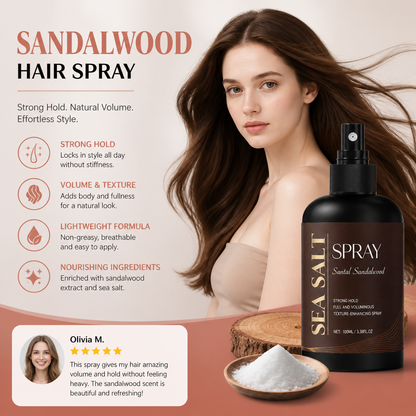 Sandalwood Hair Spray – Volumizing Styling Mist for Textured Hair