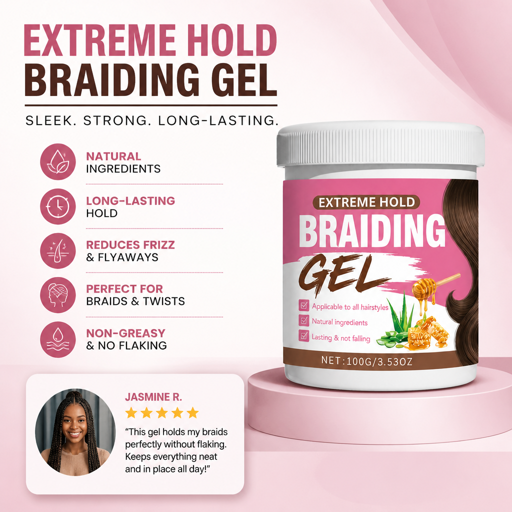Extreme Hold Braiding Gel – Smooth Styling Formula for Defined Braids