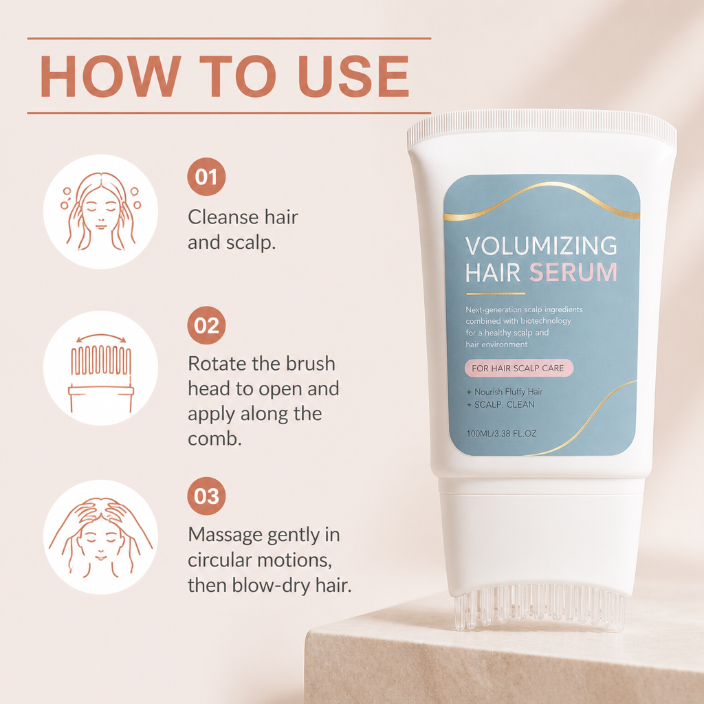 Volumizing Hair Serum – Scalp Care Formula for Fuller Looking Hair