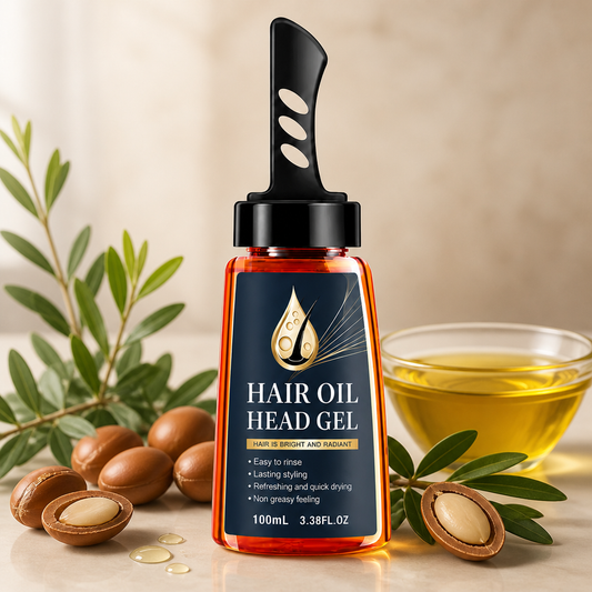 Argan Hair Styling Oil Gel – Lightweight Hold For Smooth Defined Hair