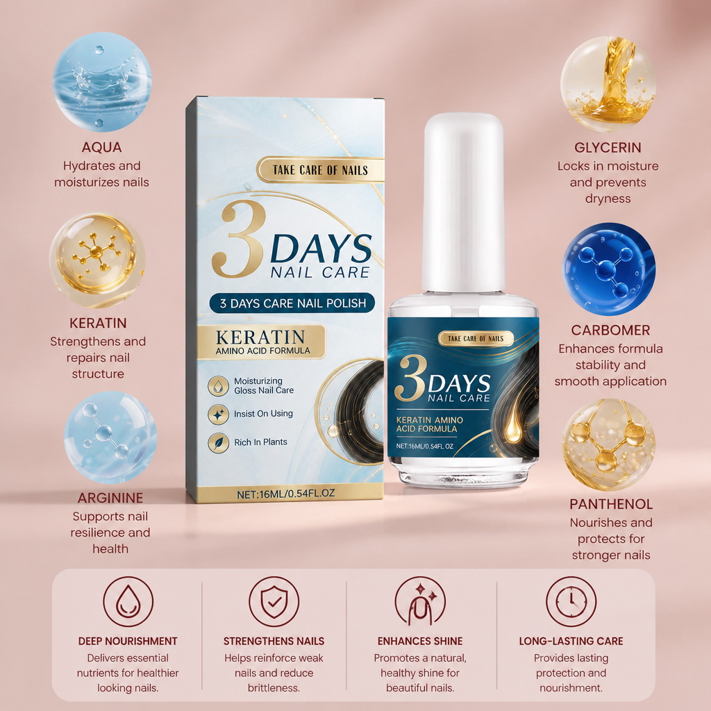 3 Days Nail Care Treatment – Nourishing Formula For Healthy-Looking Nails