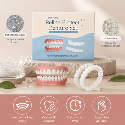 Custom Fit Temporary Denture Set – Natural-Looking Smile Enhancement Solution