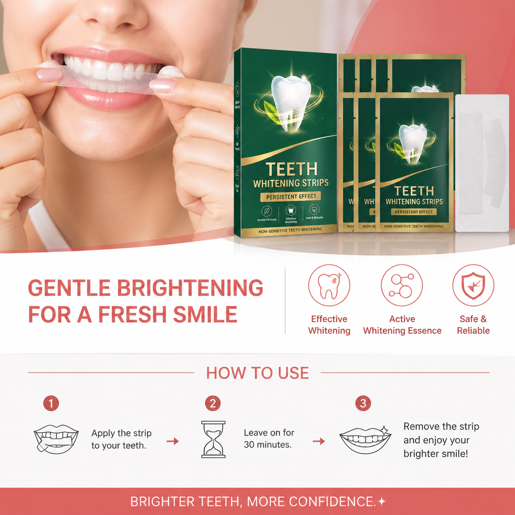 Teeth Whitening Strips – Gentle Brightening For A Fresh Smile