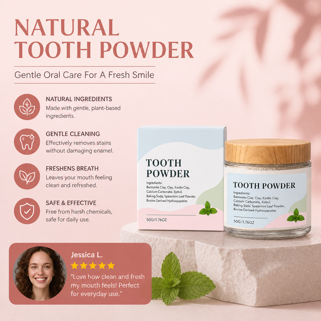 Natural Tooth Powder – Gentle Oral Care For A Fresh Smile