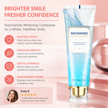 Niacinamide Whitening Toothpaste – Fresh Breath For A Brighter Smile