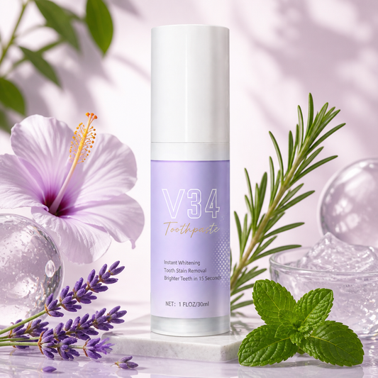 V34 Color Correcting Toothpaste – Brightening Care For A Fresh Smile