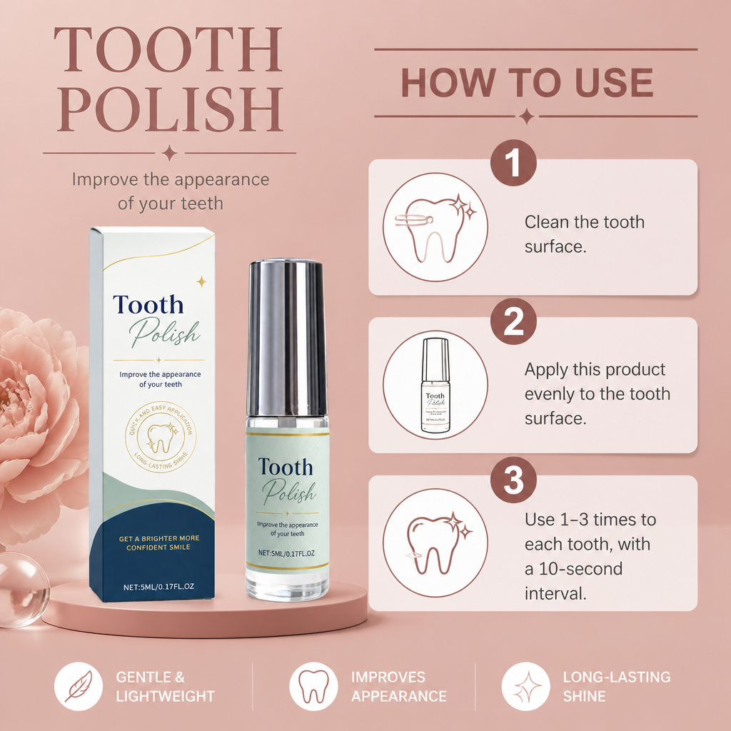 Tooth Polish Applicator – Gentle Formula For A Brighter Smile Appearance