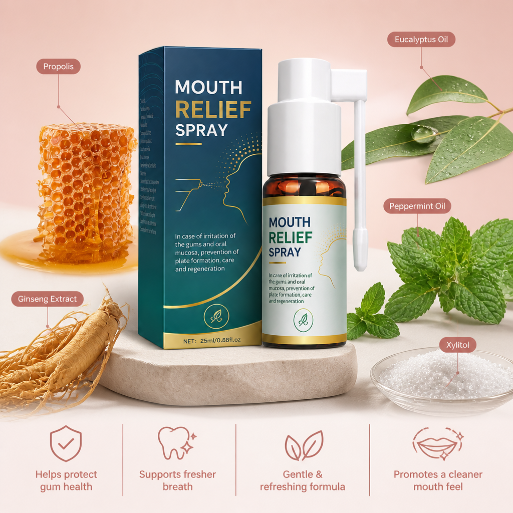 Refreshing Botanical Oral Care Spray – Fresh Breath & Clean Mouth Feel