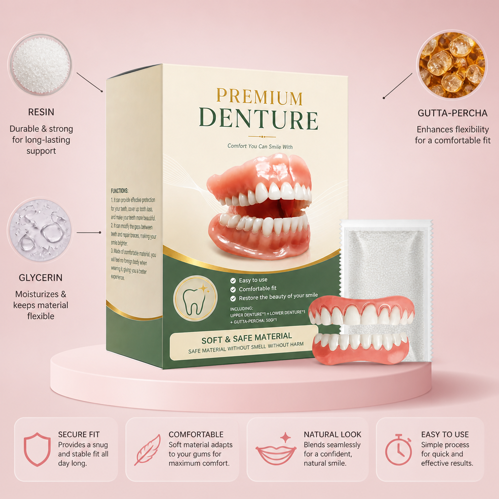 Denture Fit Cushion Resin – Custom Comfort Support For Secure Denture Placement
